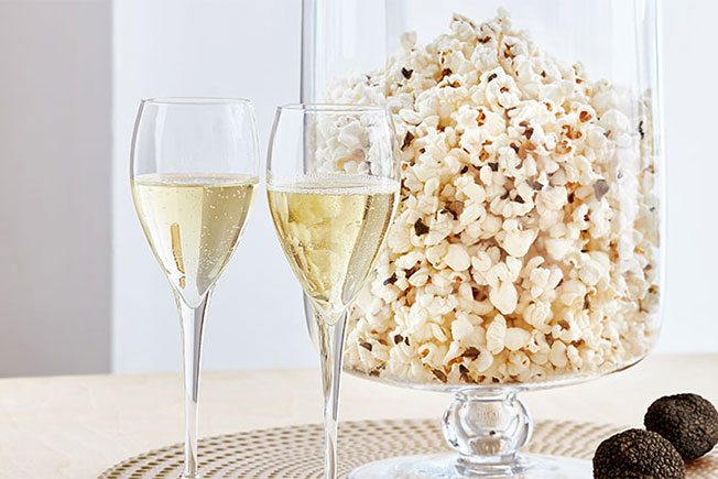 &nbsp;Mixing truffles with your popcorn is a little like drinking étoile Brut at a baseball game: delightfully original and perfectly delicious. 
