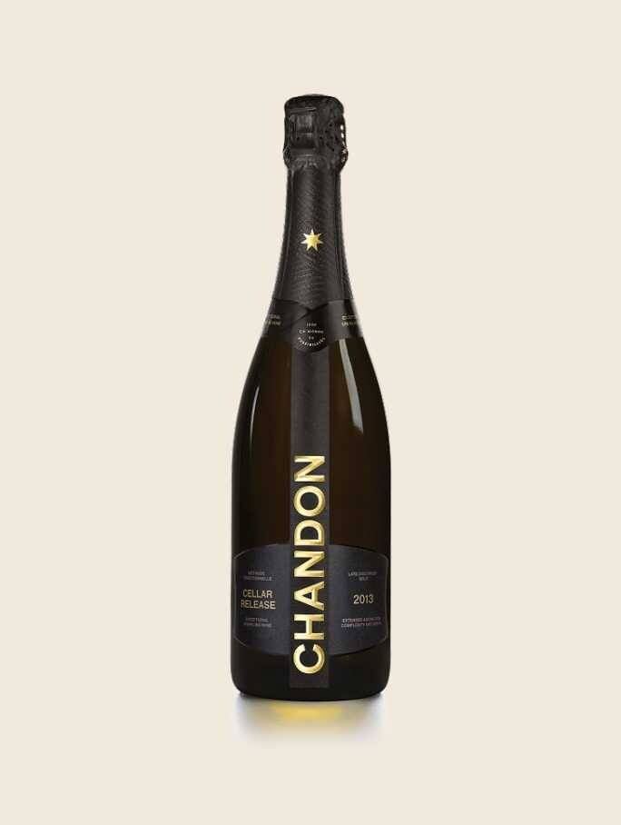 CHANDON Cellar Release 2013 Bottle produced in Australia on a Skyvory background