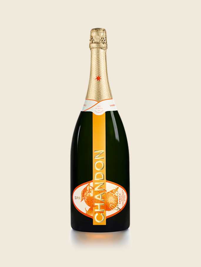 CHANDON Garden Spritz Magnum Bottle produced in Australia on a Skyvory background