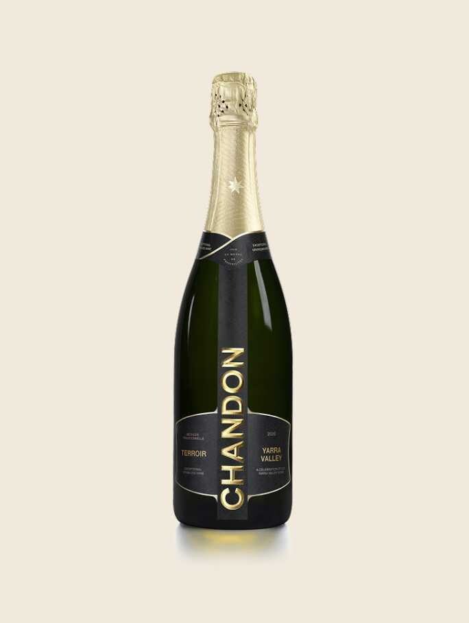 CHANDON Terroir Yarra Valley 2020 Bottle produced in Australia on a Skyvory background