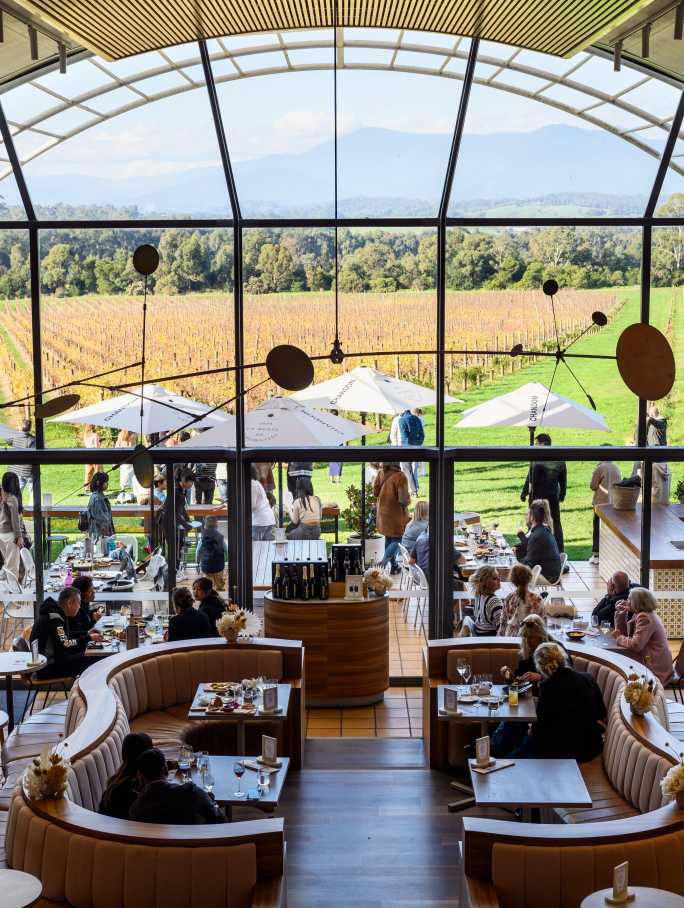 The private lounge of CHANDON's Australia BrandHome, located in Melbourne next to the CHANDON's wineyard.