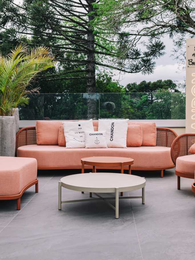 Tarraço da casa CHANDON Brasil