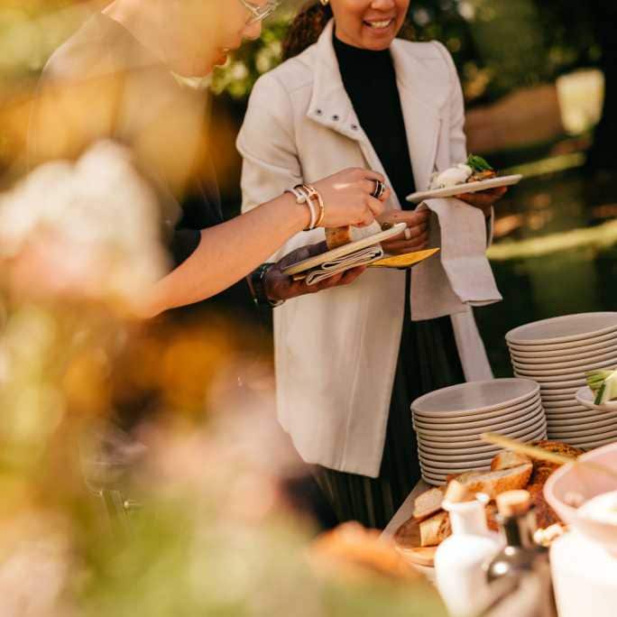 add chacuterie station christmas function chandon