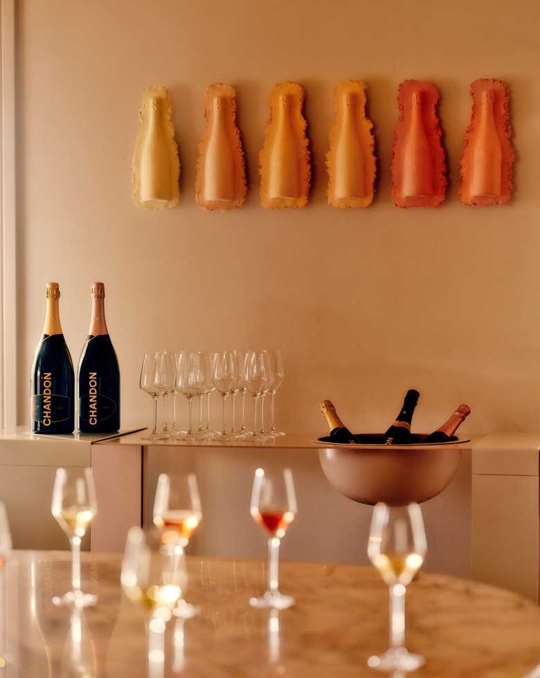 wine tasting room sparkling wine