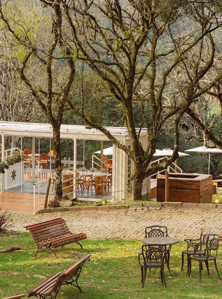 Terraço da casa CHANDON Brasil