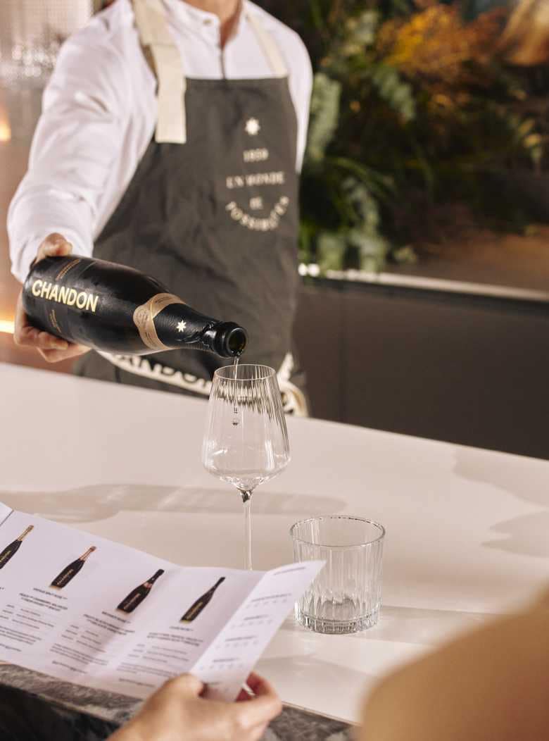 A guided tasting at CHANDON Australia BrandHome