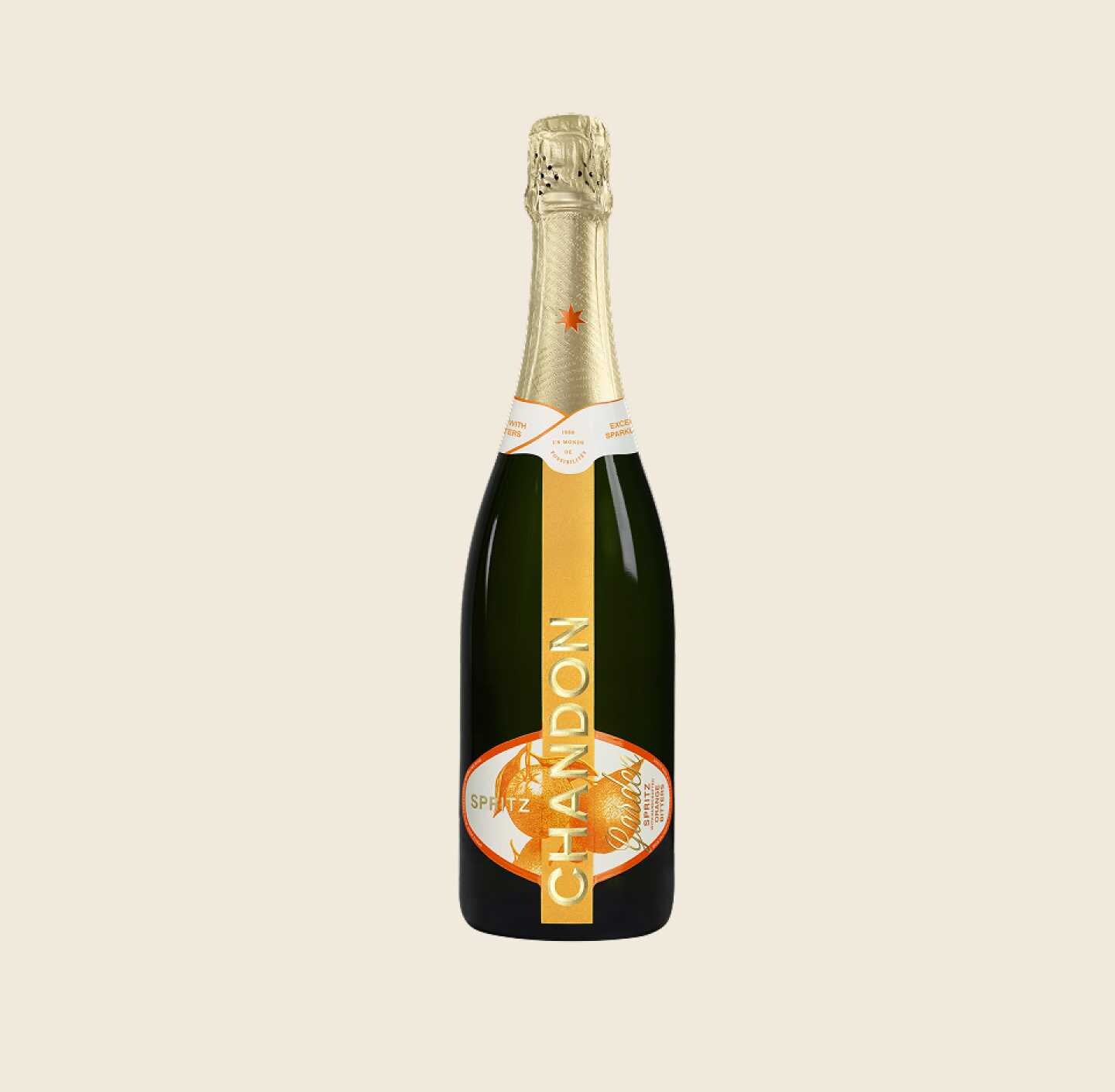 CHANDON Garden Spritz Bottle produced in Australia on a Skyvory background