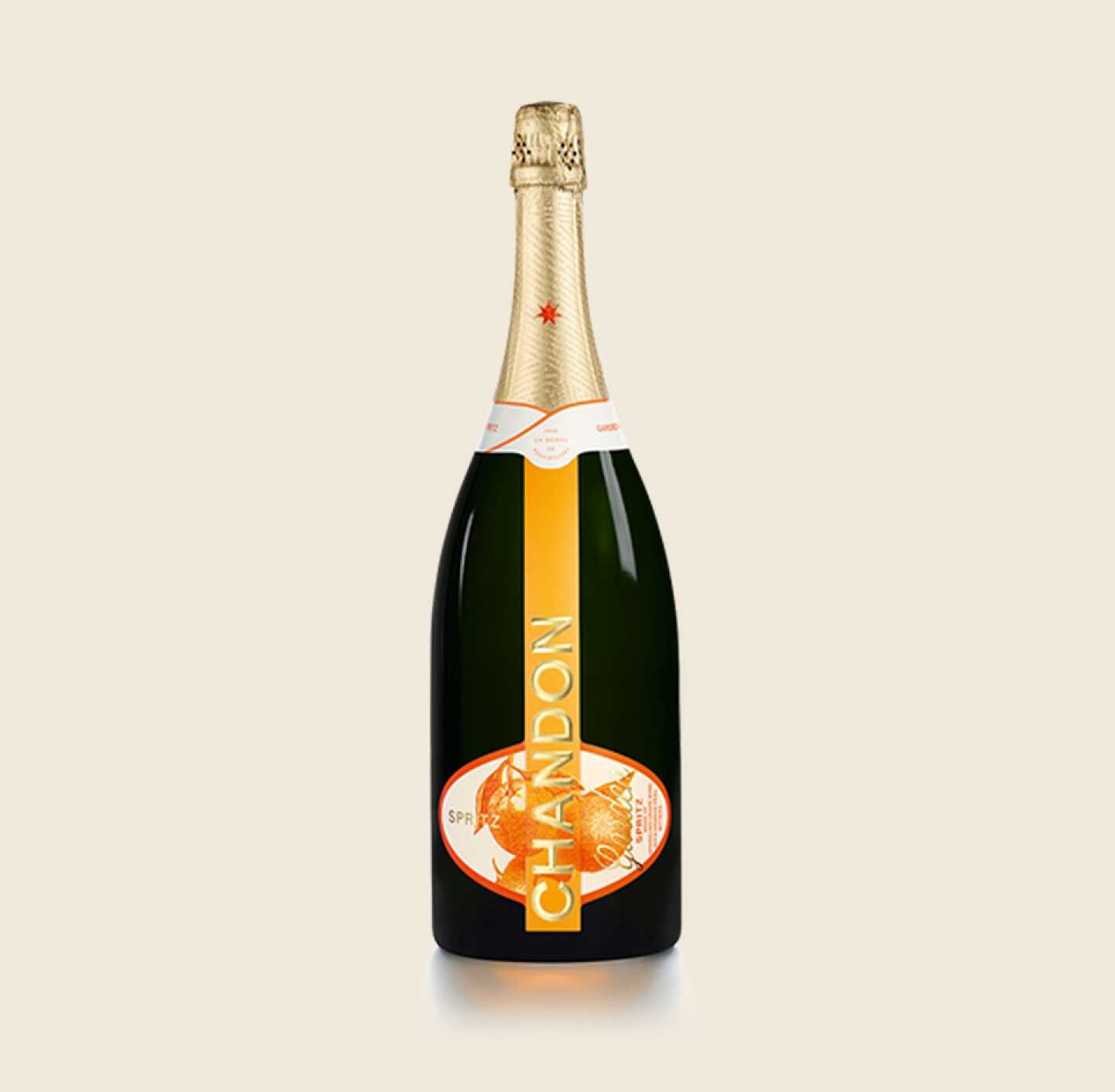 CHANDON Garden Spritz Magnum Bottle produced in Australia on a Skyvory background
