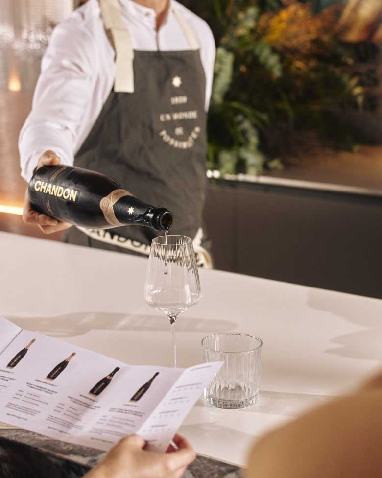 A guided tasting at CHANDON Australia BrandHome