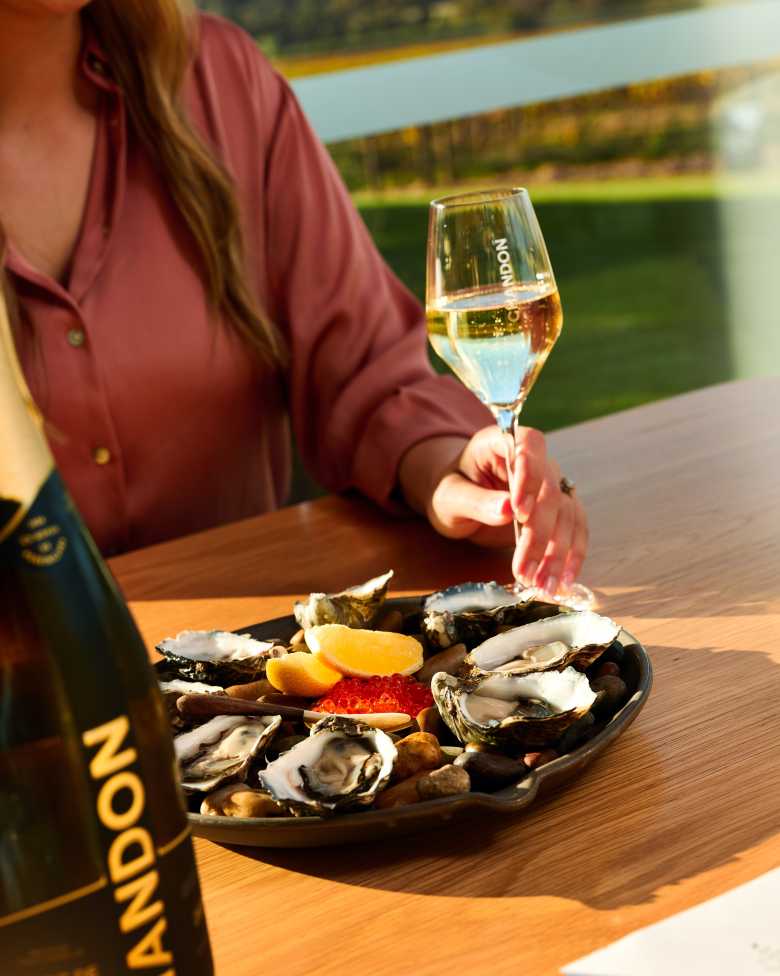 chandon restaurant oysters yarra valley sparkling wine melbourne lunch