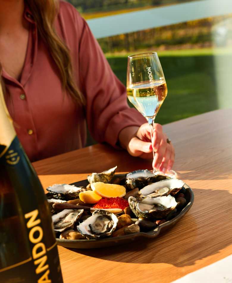 chandon restaurant oysters yarra valley sparkling wine melbourne lunch